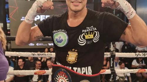 Peralta noqueó, conquistó y avisó: nuevo campeón Fedelatin crucero