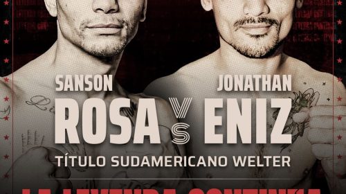Sansón vuelve al welter y choca con Eniz por el sudamericano vacante