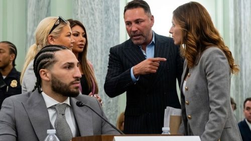 De La Hoya y Nico Ali Walsh alzan la voz en el Senado de EE.UU.
