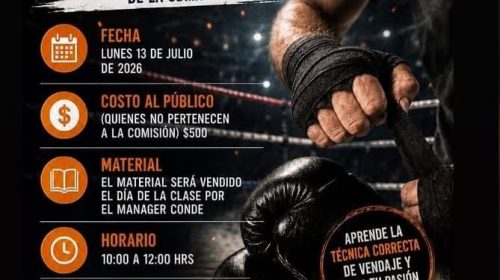 Curso de Vendaje – Comisión de Box Profesional de la CDMX