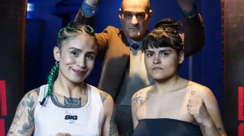 Jennifer Meza y Daiana Ortiz superaron la balanza en la previa de su duelo por el título latino OMB